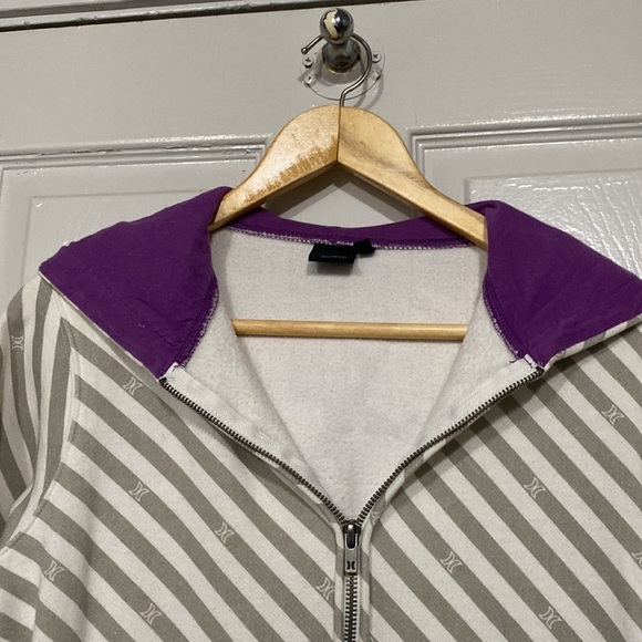 HURLEY ZIP UP HOODIE SWEATSHIRT SIZE MEDIUM - Picture 2 of 8